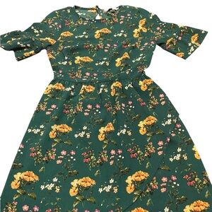 Speechless Women’s Green Floral Dress